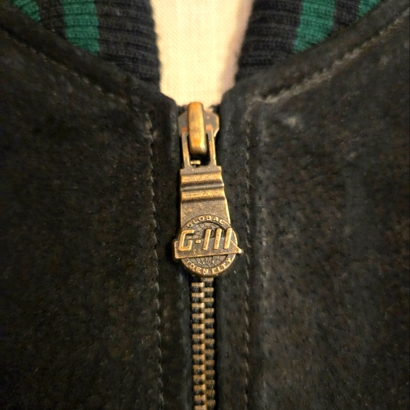 GREEN BAY PACKERS VINTAGE 1990s  SUEDE & LEATHER BOMBER JACKET. SIZE LARGE. - Picture 2 of 10